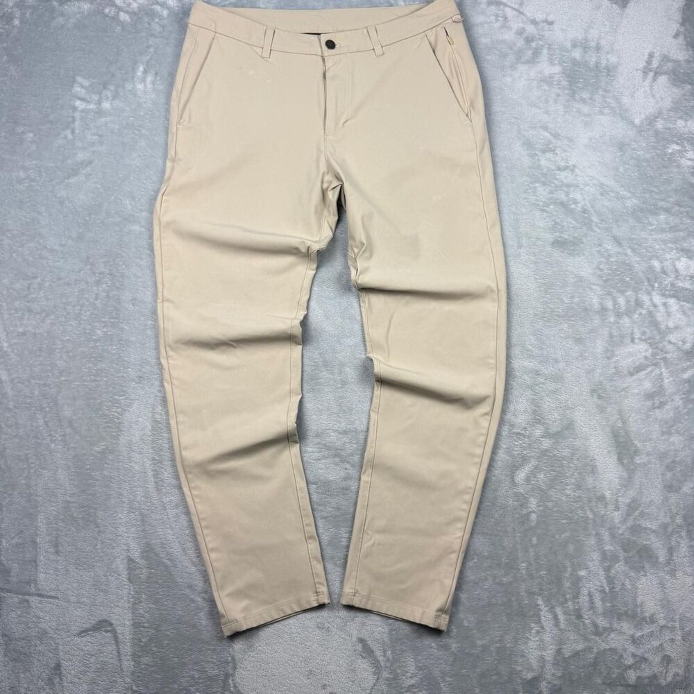 Lululemon Men's Cream and Tan Trousers